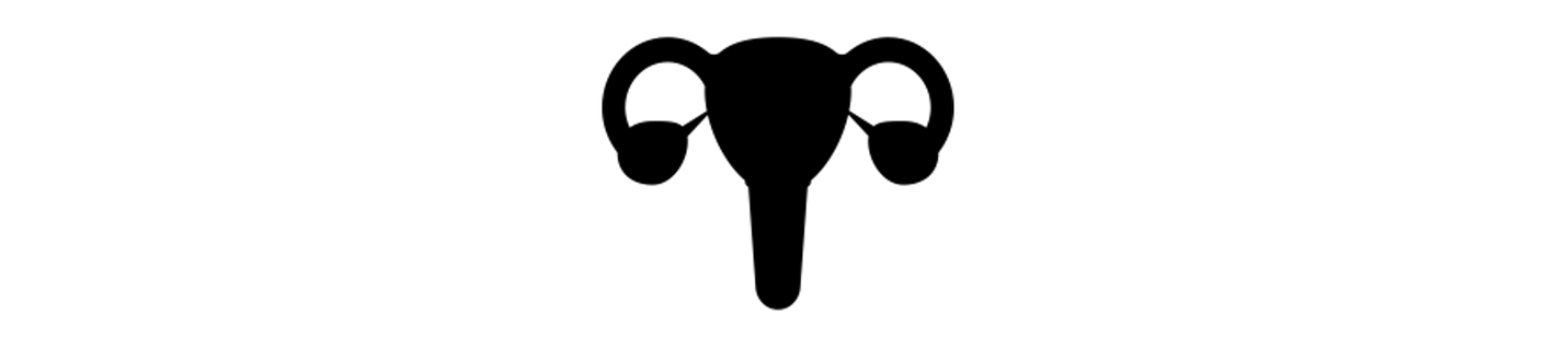 Uterus als Zeichen für den Menstruationszyklus