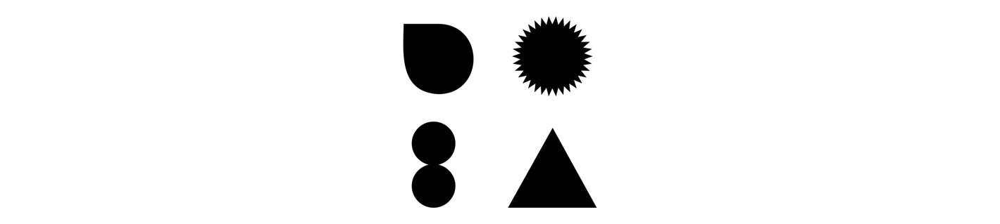Das Project Cycle Logo mit vier Icons Tropfen, Sonne, Kreisen und Dreieck